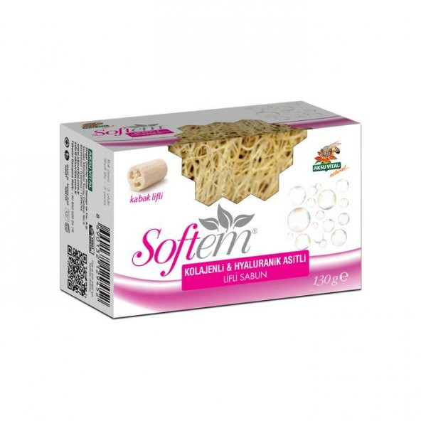 Softem Kolajenli & Hyaluranik Asitli Kabak Lifli Sabun 130 Gr ürün görseli 1