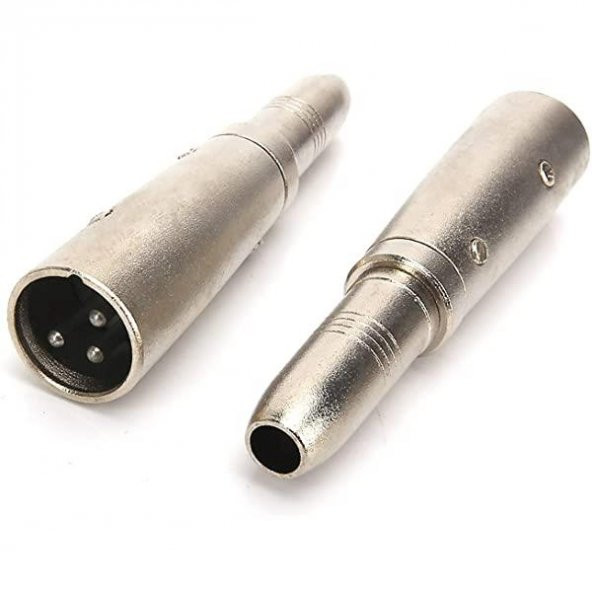XLR Erkek - 6.3 mm Stereo Dişi Çevirici Aparat ürün görseli 1
