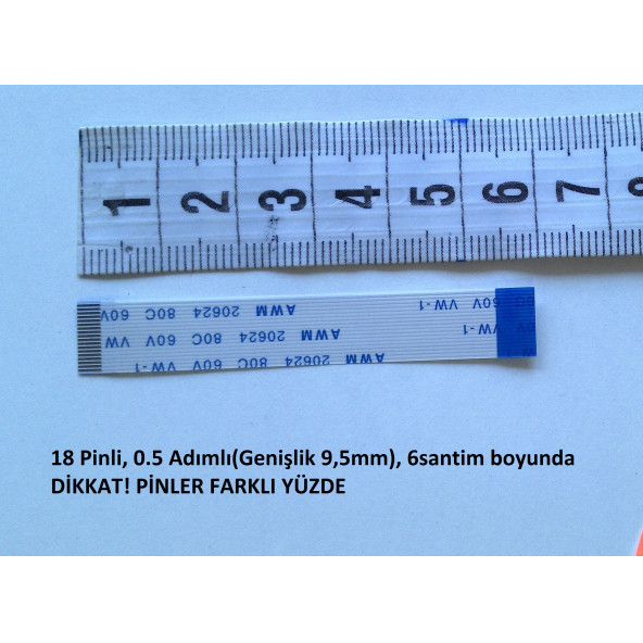 Asus N53S N53SM N53SN N53SV Power Flex Kablosu 18 Pin 18-0.5-6B ürün görseli 1