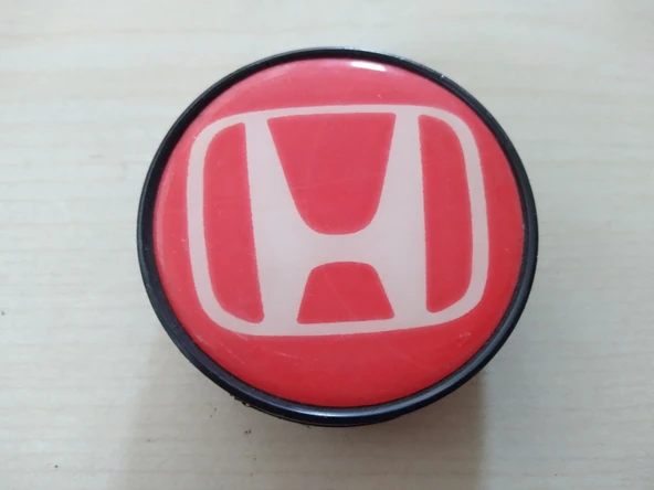 HONDA UYUMLU JANT GÖBEĞİ 5,8cm KIRMIZI (TEK) (HONDA Jant logosu) HONDA jant arması ürün görseli 1