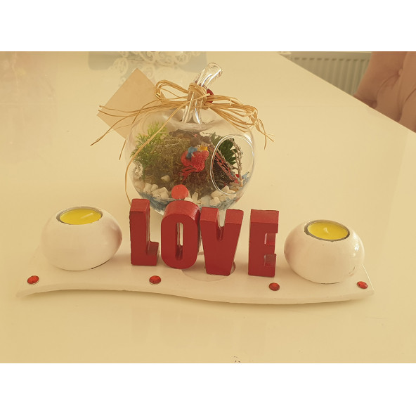 Love Kokulu Taş Mumluk ürün görseli 1