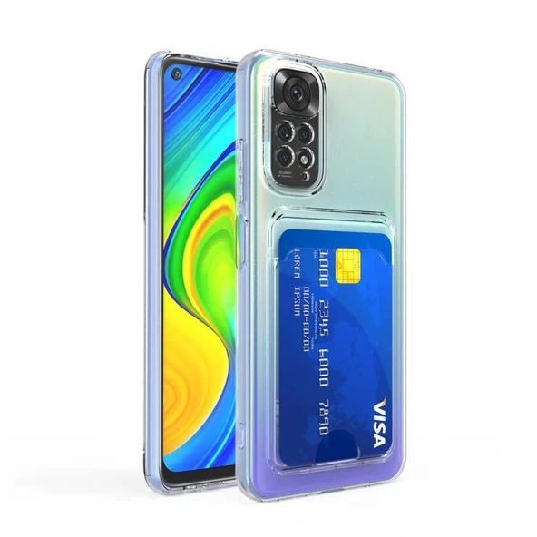 Gpack Xiaomi Redmi Note 11 Pro Kılıf 1 Adet Kartlıklı Şeffaf Silikon Kamera Korumalı ürün görseli 1
