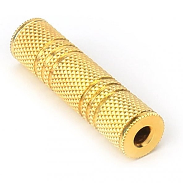 3.5 mm Stereo Dişi - Dişi Kaliteli Gold Ara Aparat ürün görseli 1