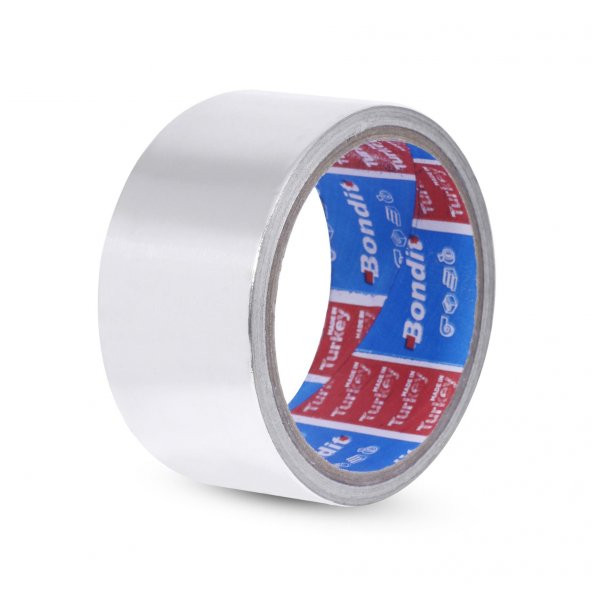 Alüminyum Folyo Bant 45 mm x 10 Metre Yanmaz Soba Borusu Bandı ürün görseli 1
