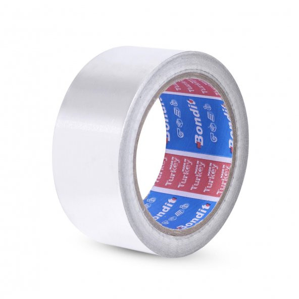 Alüminyum Folyo Bant 45 mm x 15 Metre Yanmaz Soba Borusu Bandı ürün görseli 1