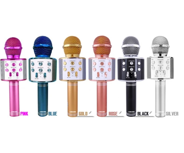 C-8501 Sihirli Bluetooth Karaoke Mikrofon Usb Kart Girişi Türkçe Seslendirmeli ürün görseli 1