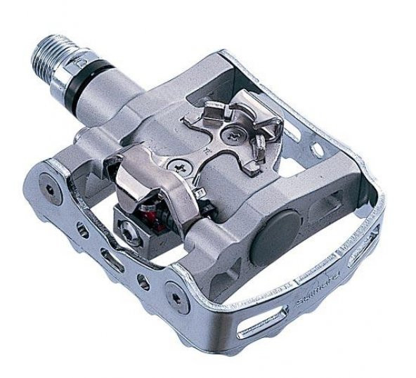 Shimano PD-M324 Gümüş SPD Pedal (SM-SH56 Kal Dahil) ürün görseli 1