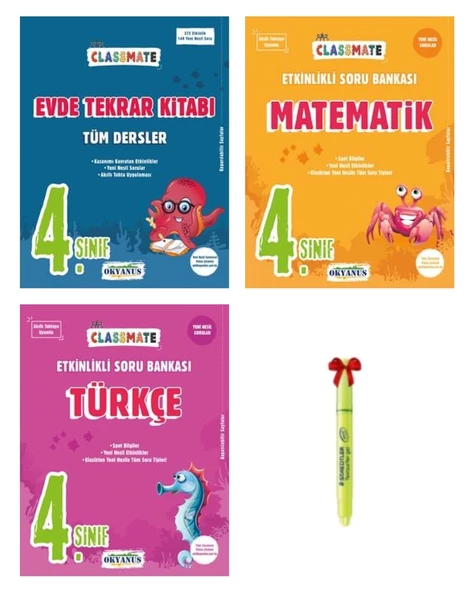 4.Sınıf Classmate Evde Tekrar Matematik ve Türkçe ürün görseli 1