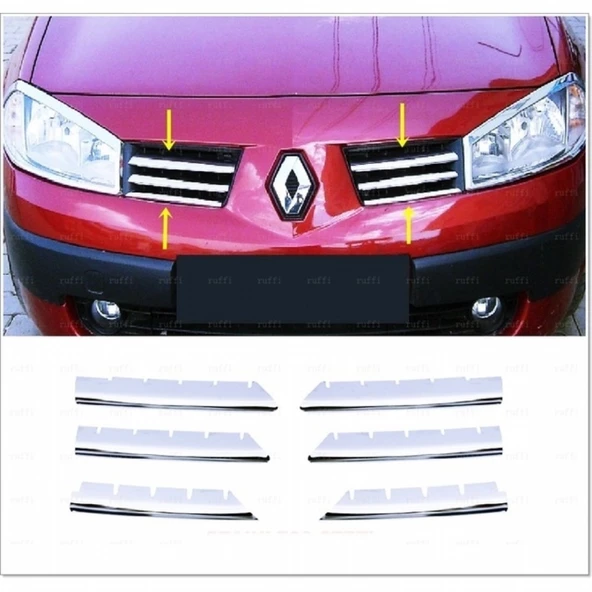RENAULT MEGANE 2 2002- KROM 6'LI ÖN PANJUR - Resim 2