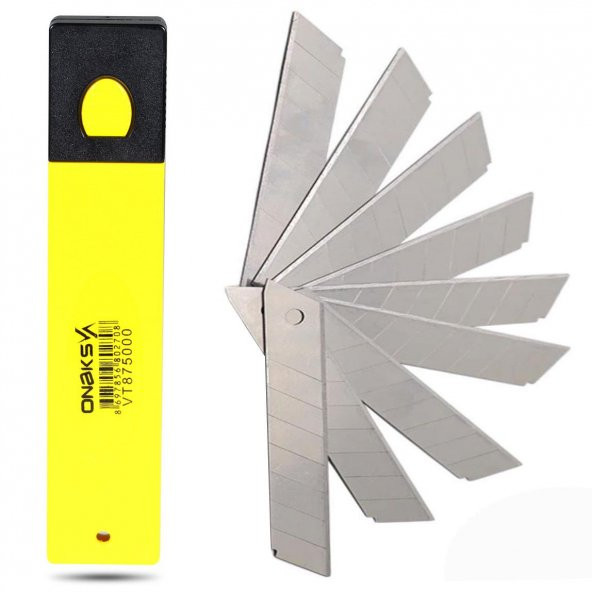 Onaks VT875000 Kalın Maket Bıçağı Yedeği 10lu Paket 18 mm ürün görseli 1