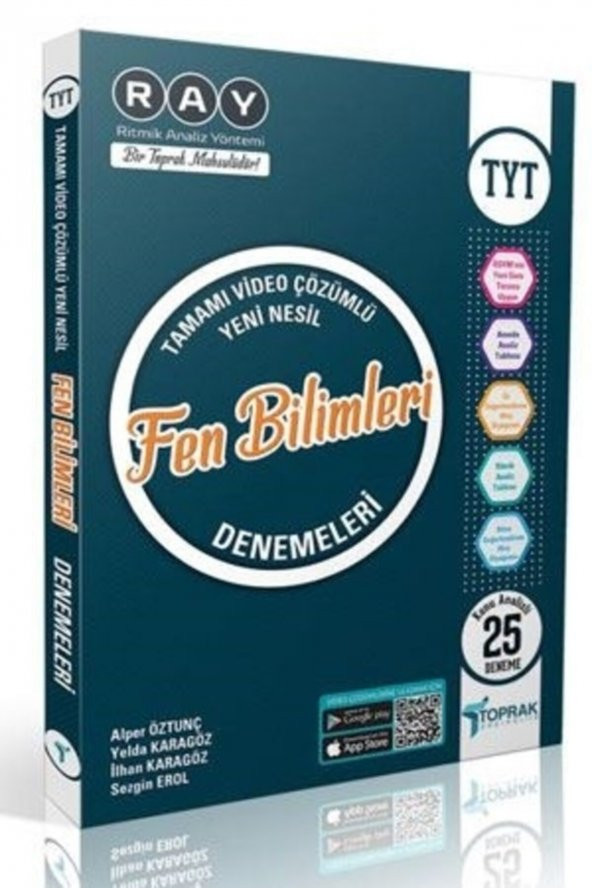 Toprak Tyt Fen Bilimleri Deneme Kitabı (25Li) ürün görseli 1