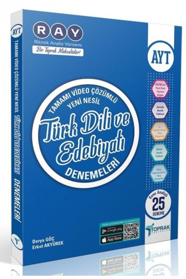 Toprak Ayt Türk Dili Ve Edebiyatı Deneme Kitabı (25Li) ürün görseli 1