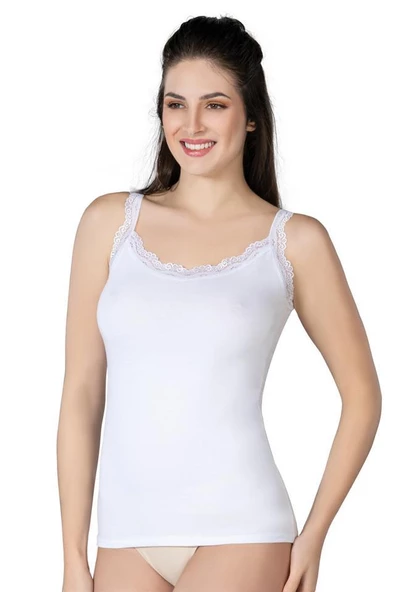 Emay Bayan Modal Pamuklu Dantel Askılı Atlet 1411 ürün görseli 1