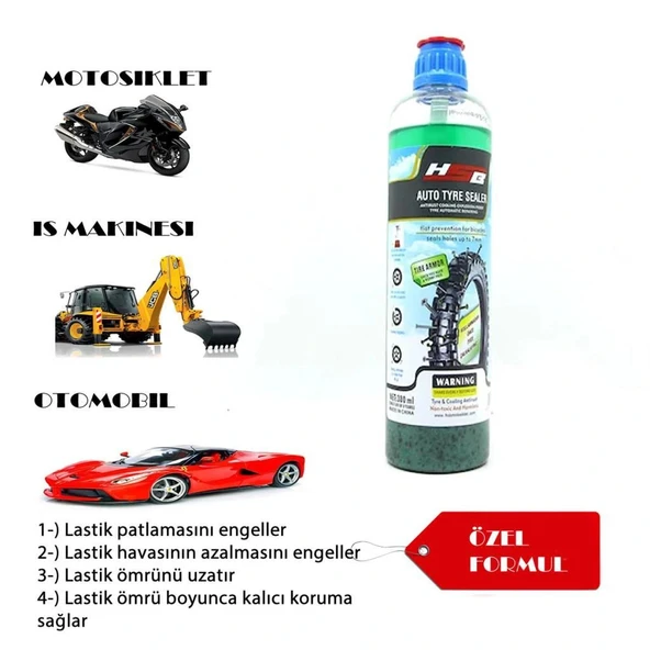 Lastik Tamir Kiti'' Lastik Tamir Sıvısı 500 ml ürün görseli 1