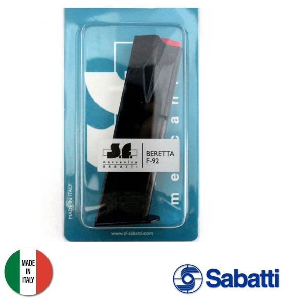 Sabatti Beretta F92 Yedek Şarjör 18 Li Siyah ürün görseli 1