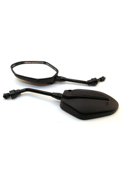 Üniversal Motosiklet Scooter Ayna Tk Siyah 8mm ürün görseli 1