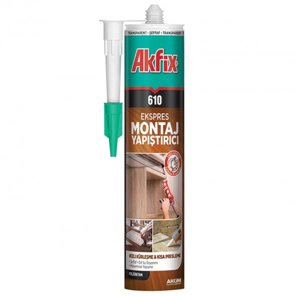 Akfix 610 Montaj Yapıştırıcı Sıvı Çivi 310 ml ürün görseli 1