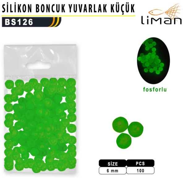 Yuvarlak Silikon Boncuk 6mm Küçük 100 adet ürün görseli 1