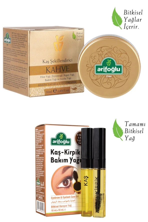 Kaş Kirpik Bakım ve Kaş  Şekillendirici KAHVE Seti ürün görseli 1