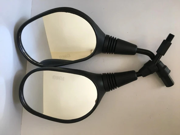 MOTOSİKLET SCOOTER 10 MM DÜZ DİŞ AYNA ürün görseli 1