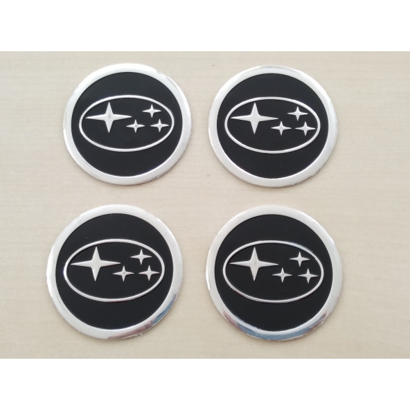 SUBARU JANT GÖBEK ARMASI Alüminyum 6cm (Subaru logo) SUBARU jant göbeği - SUBARU jant arması NO-2 ürün görseli 1
