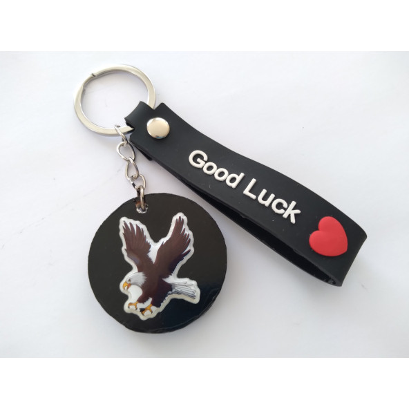 KARA KARTAL ANAHTARLIĞI ELASTİK SİYAH-BEYAZ, BEŞİKTAŞ Maskot, KARA KARTAL ANAHTARLIK, OTO ANAHTARLIĞI ürün görseli 1