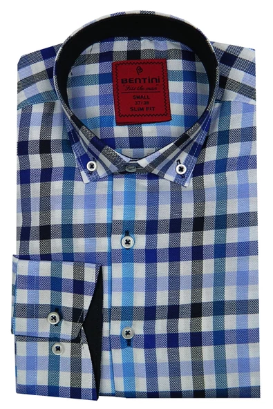 Erkek Slim Fit Ekose Gömlek Bgl-st00089 - Resim 2