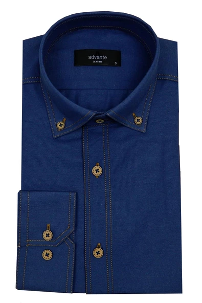 Erkek Slim Fit Gömlek Bgl-st00122 - Resim 3
