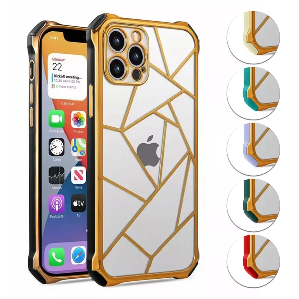iPhone 11 Pro Max Kılıf Lazer Prizma Kamera Korumalı Kapak ürün görseli 1