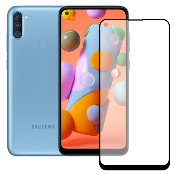 Bufalo Samsung Galaxy A11 / M11 Ekran Koruyucu Seramik Mat Nano 9D Tam Kaplama Siyah ürün görseli 1
