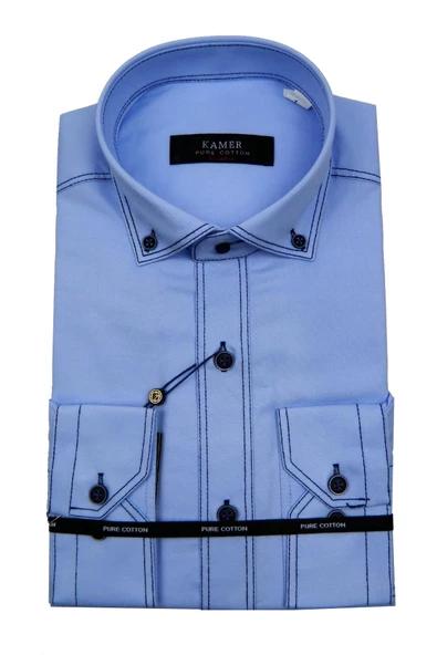 Erkek Slim Fit Gömlek 9258 009258 ürün görseli 1