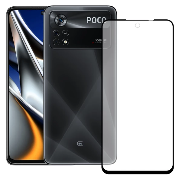 Bufalo Xiaomi Poco X4 Pro 5G Ekran Koruyucu Seramik Mat Nano 9D Tam Kaplama Siyah ürün görseli 1