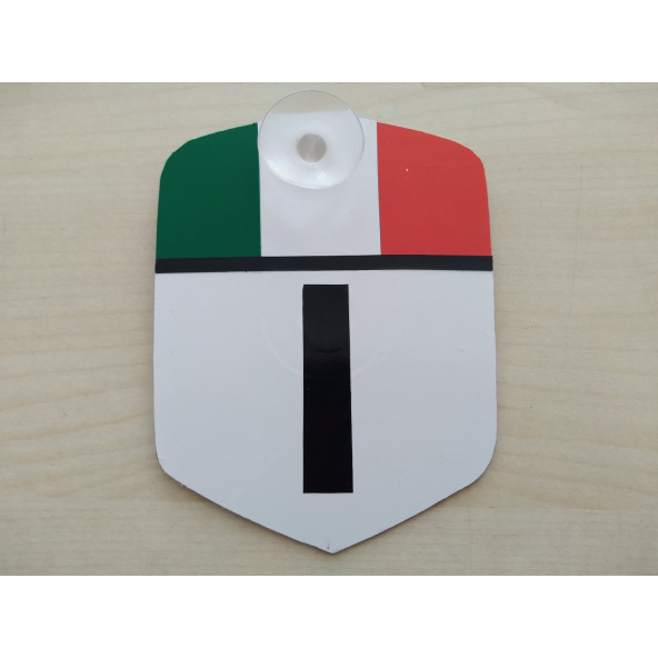 İTALYA VANTUZLU CAM SÜSÜ (10x7,5CM) I LOGOSU DEKOR LEVHA, ASMA SÜS ürün görseli 1