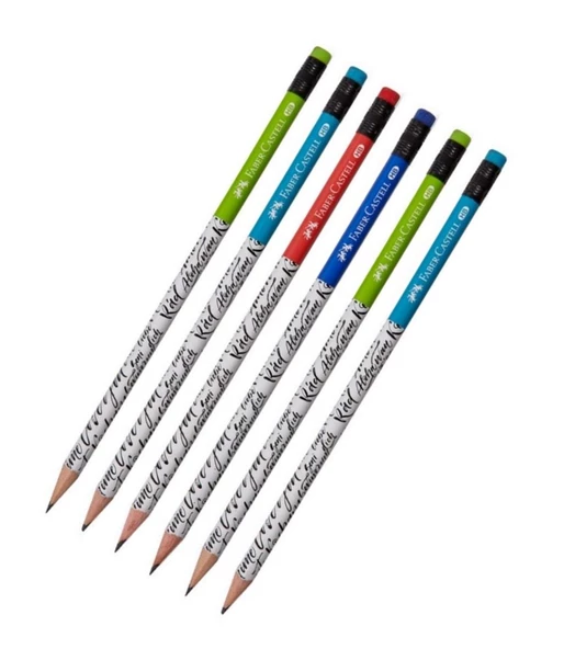 Kurşun Kalem Yuvarlak 6 Adet Faber Castell Caligraphy Kurşun Kalem HB Kurşun Kalem ürün görseli 1
