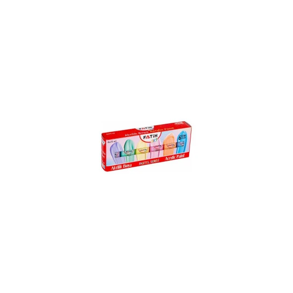 Fatih Akrilik Boya 6 Renk Pastel 75 ml x 6 Renk ürün görseli 1