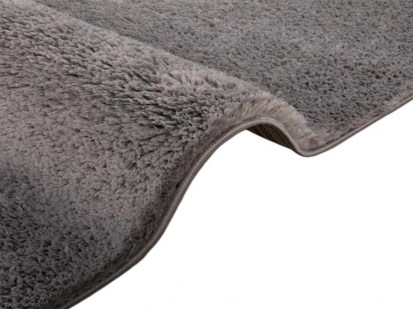 Soft Plain Gri Dikdörtgen Halı 150x230cm - Resim 3