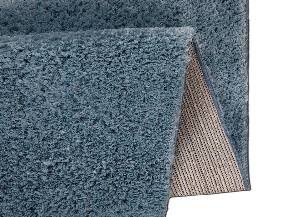 Soft Plain Mavi Dikdörtgen Halı 150x230cm - Resim 2
