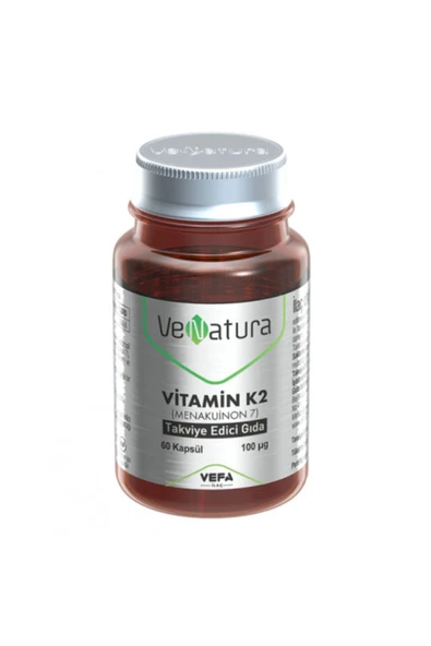 Venatura Vitamin K2 (MENAKUİNON 7) 60 KapsülVenatura Vitamin K2 (MENAKUİNON 7) 60 Kapsül ürün görseli 1