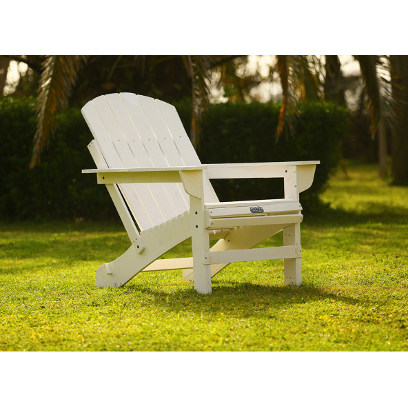 MANDU Adirondack (Ahşap Bahçe Sandalyesi) BEYAZ ürün görseli 1