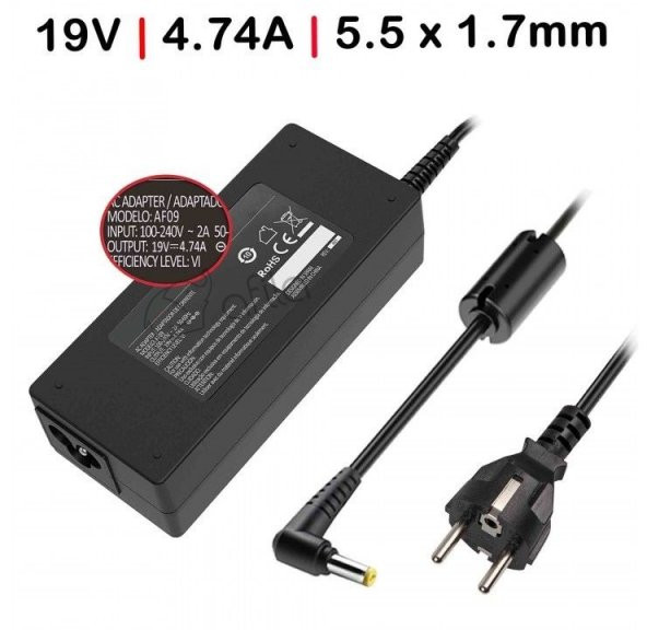 Acer TravelMate 8573G, 8573T 8573TG Adaptörü 90W (19v 4.74A) ürün görseli 1
