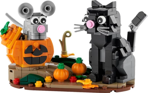 Lego Brickheadz 40570 Halloween Cat And Mouse - Resim 3