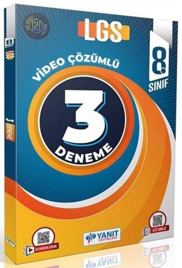8. Sınıf LGS 3 Deneme Video Çözümlü Yanıt Yayınları ürün görseli 1