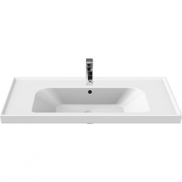 Turkuaz Cerastyle Frame Etajer Uyumlu Damlalıklı Lavabo  80*45 cm ürün görseli 1