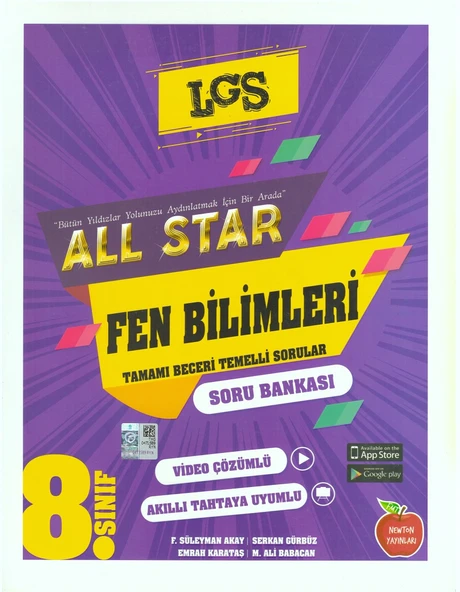 NEWTON 8.SINIF ALL STAR FEN BİLİMLERİ SORU BANKASI ürün görseli 1