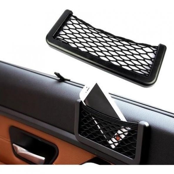 Carub Telefon Tutucu Torpidoya Yapışan File 20 cm x 8 cm ürün görseli 1