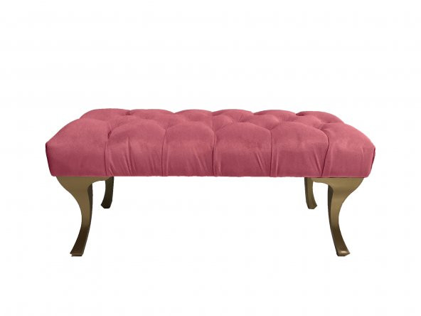ÜNÜVAR KONSEPT Puf & Benç 45*90-Pls Ayak Silenebilir Kumaş Pembe K1 ürün görseli 1