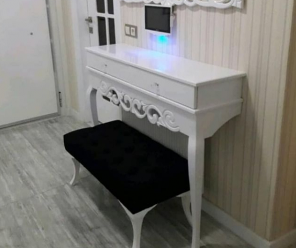 ÜNÜVAR KONSEPT Puf & Benç 45X90-Pls Ayak Silenebilir Kumaş Siyah K1 ürün görseli 1