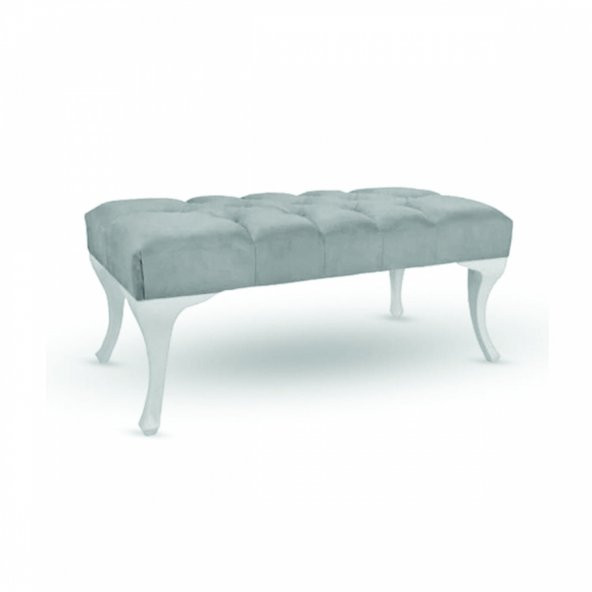 ÜNÜVAR KONSEPT Puffy Home Puf & Benç 45*90-Pls Ayak Silenebilir Kumaş Gri K1 ürün görseli 1