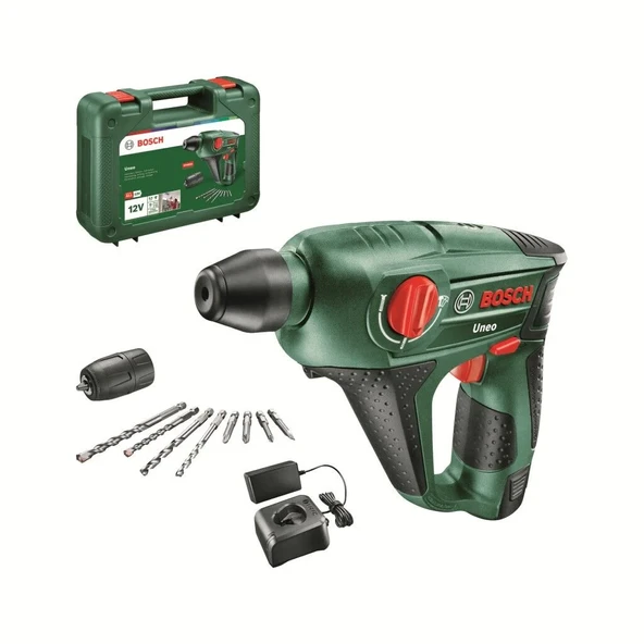 Bosch Uneo 12 Li Tek Akülü 2 Ah Darbeli Kırıcı-Delici ürün görseli 1