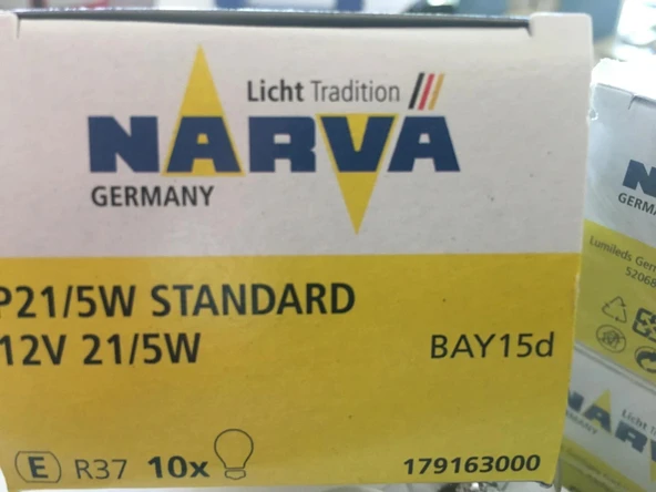 NARVA 12V 21/5W STANDART STOP AMPULU ŞAŞI TIRNAK 2 ADET ürün görseli 1